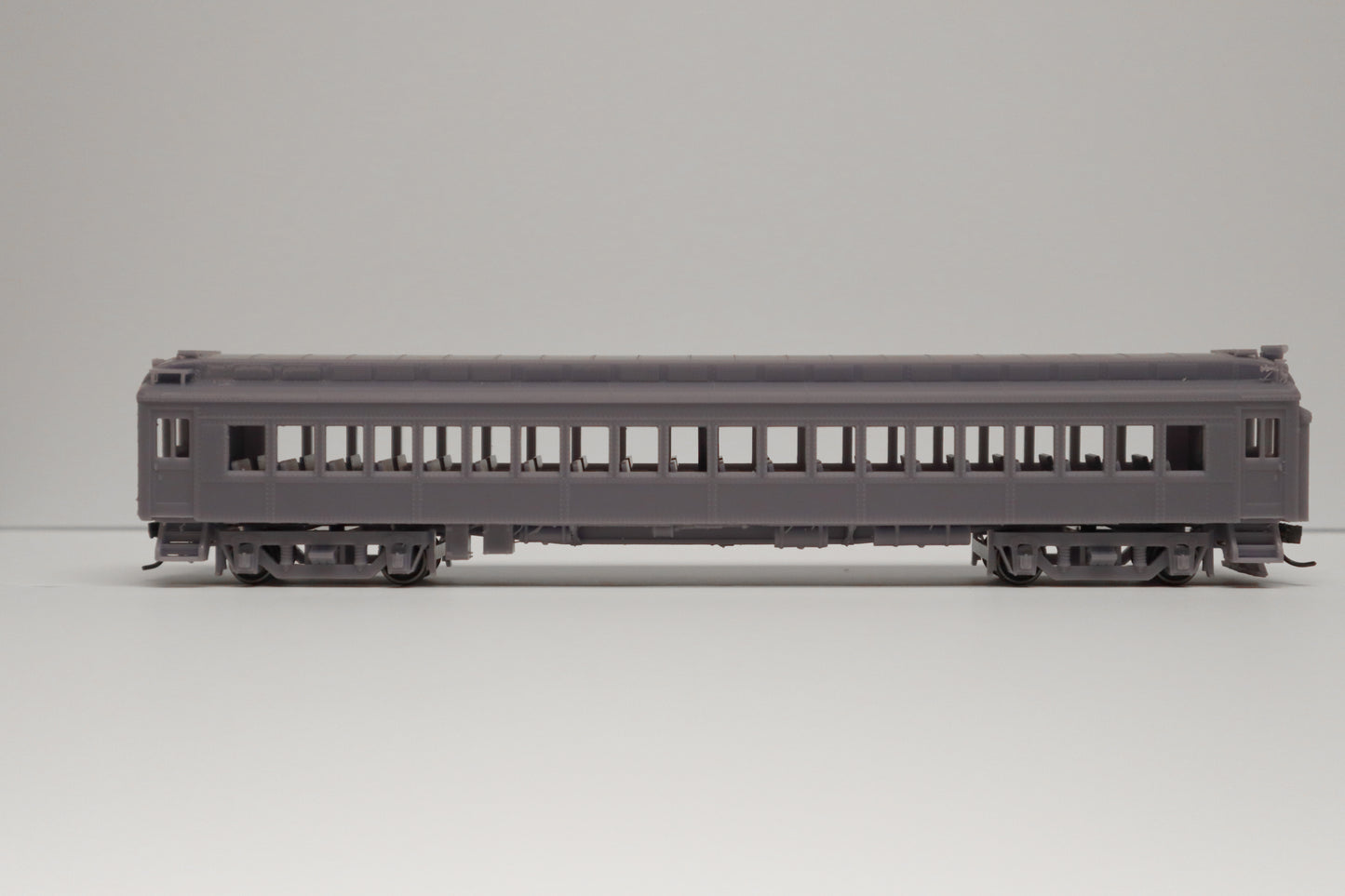 HO Scale Lackawanna MU High Roof Trailer Coach Kit