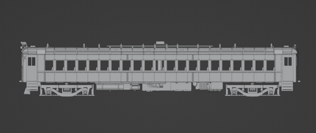 HO Scale Lackawanna MU Motor Coach Kit